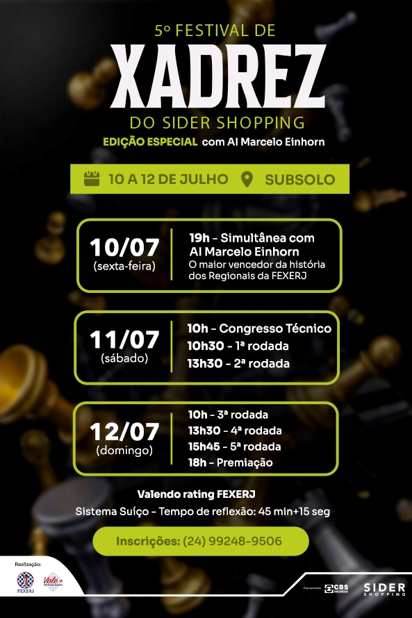Festival de Xadrez no Sider Shopping