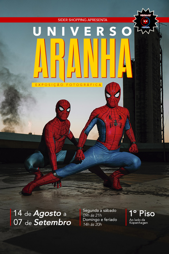 Universo Aranha - Exposição Fotográfica no Sider Shopping