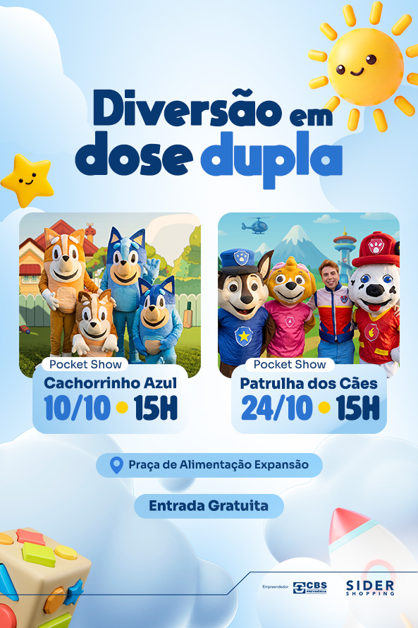 Diversão em dose dupla no Sider Shopping