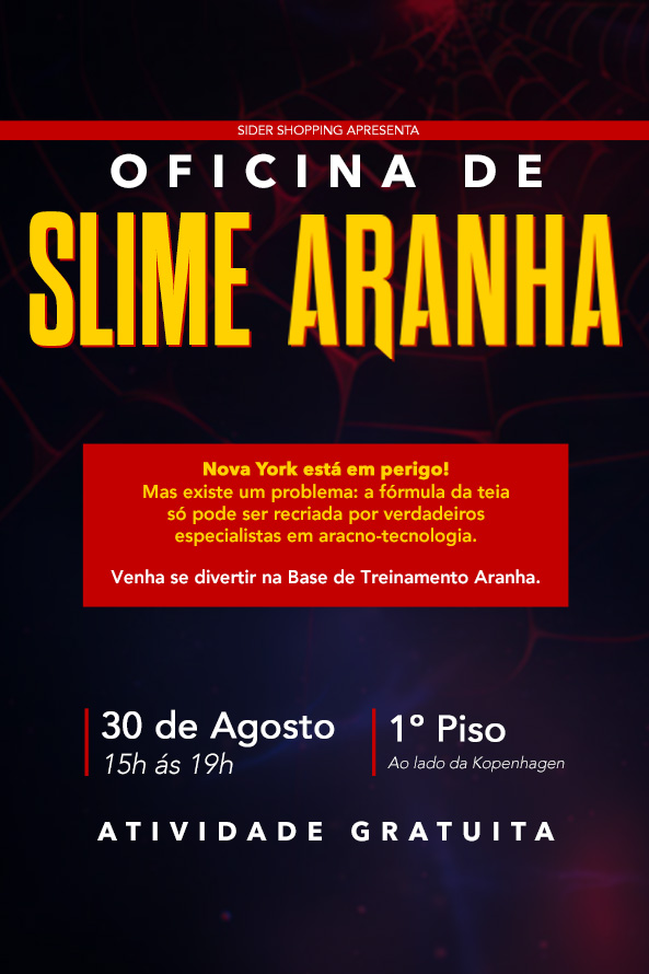 Slime Aranha no Sider Shopping!