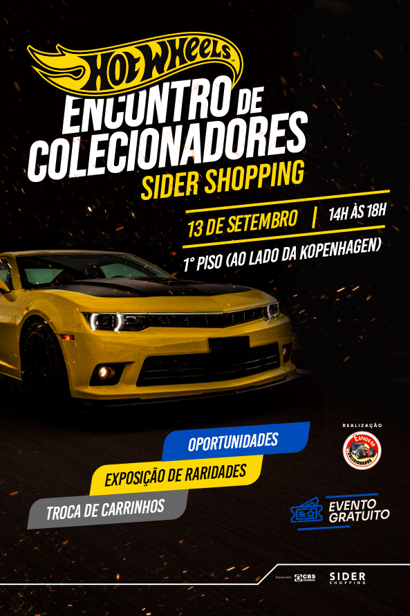 Encontro de Colecionadores Hot Wheels no Sider Shopping