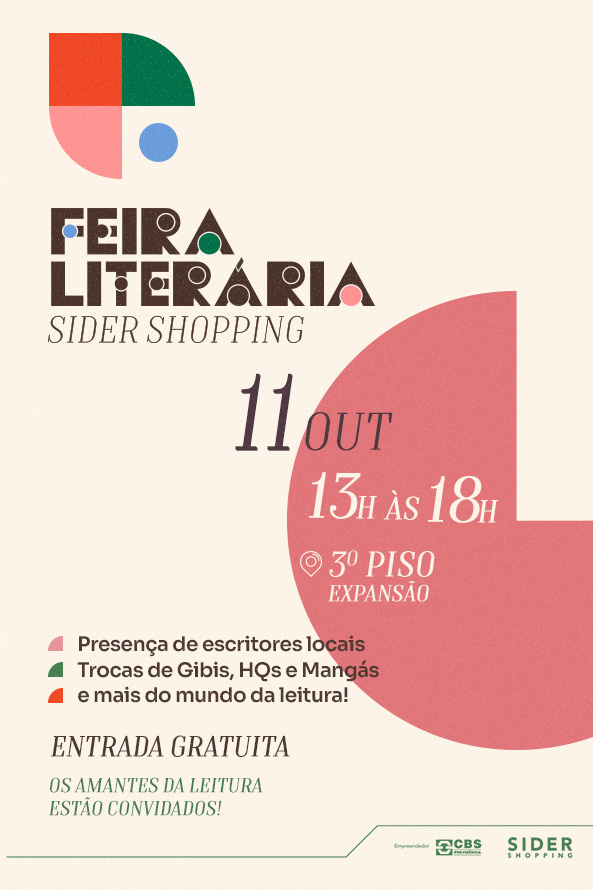 Feira Literária no Sider Shopping