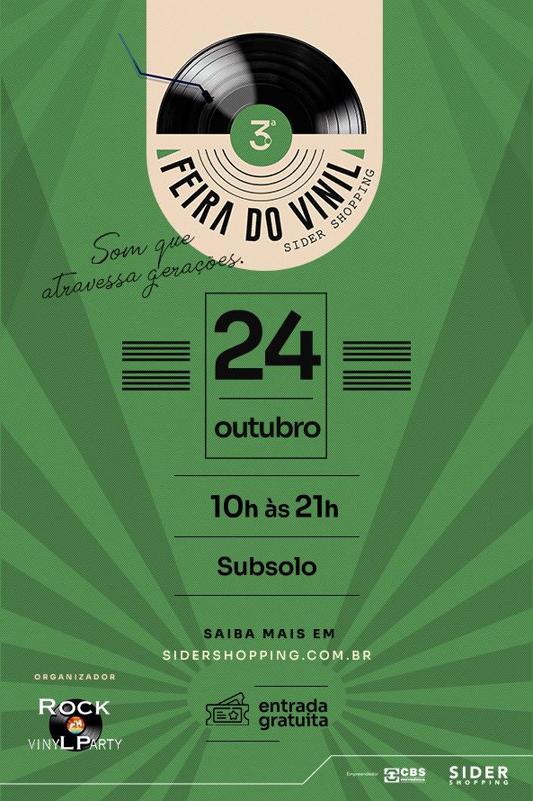 3ª Feira do Vinil no Sider Shopping