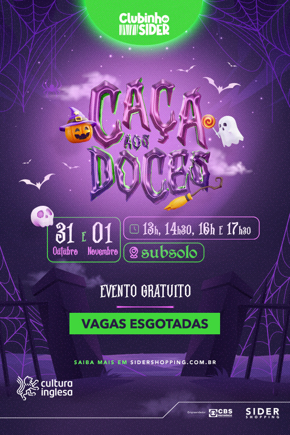 Caça aos Doces 2026 no Sider Shopping